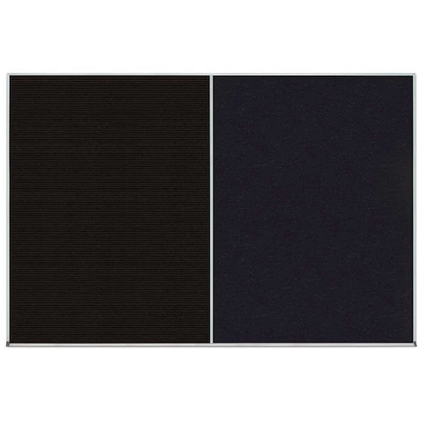 Enclosed Corkboard, 1 Door, 18"x24", 4" Fra, UV3407-SATIN-FORBO